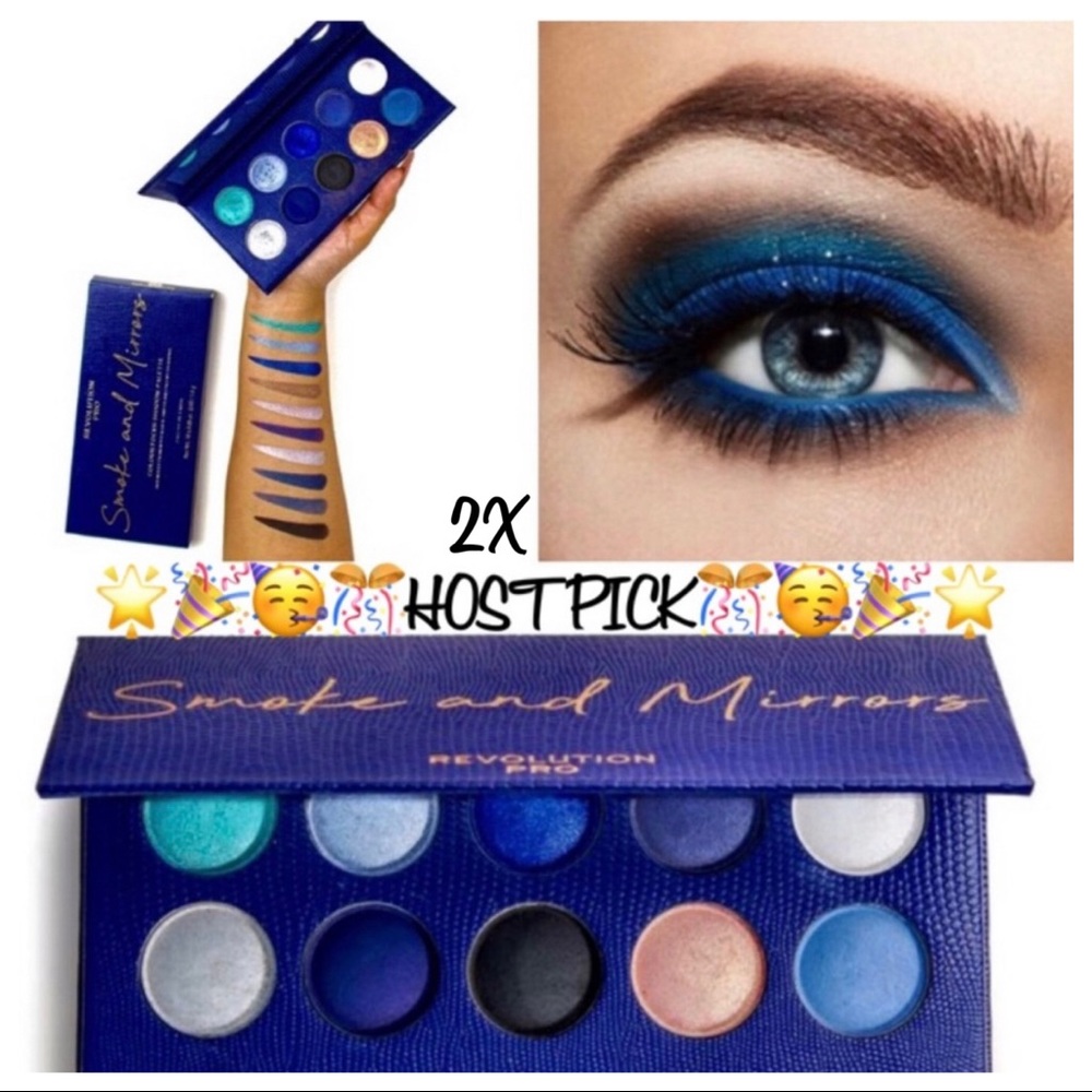 🎉2X HP🎊NIB REVOLUTION PRO “Smoke & Mirrors” 10Pc Intense Eyeshadow Kit - Picture 9 of 16